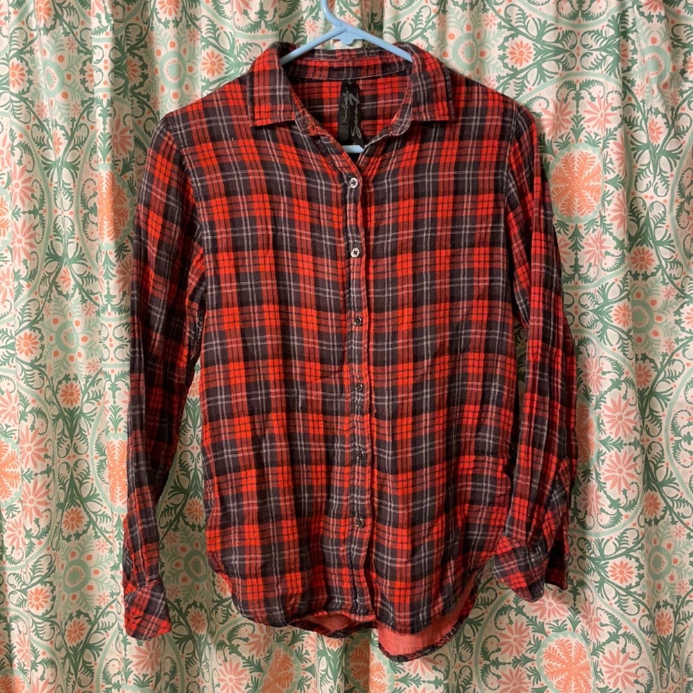 Seven brand Flannel button up